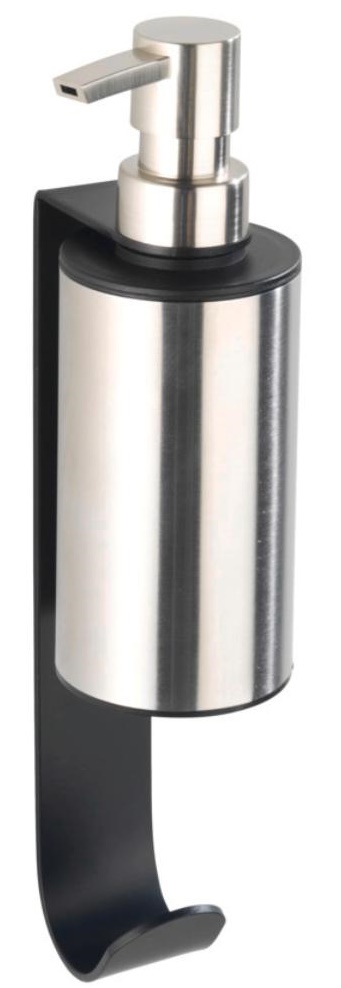 Dozator de săpun lichid cu agățător Wenko - Telde, 200 ml, 6,5 x 26 x 10 cm