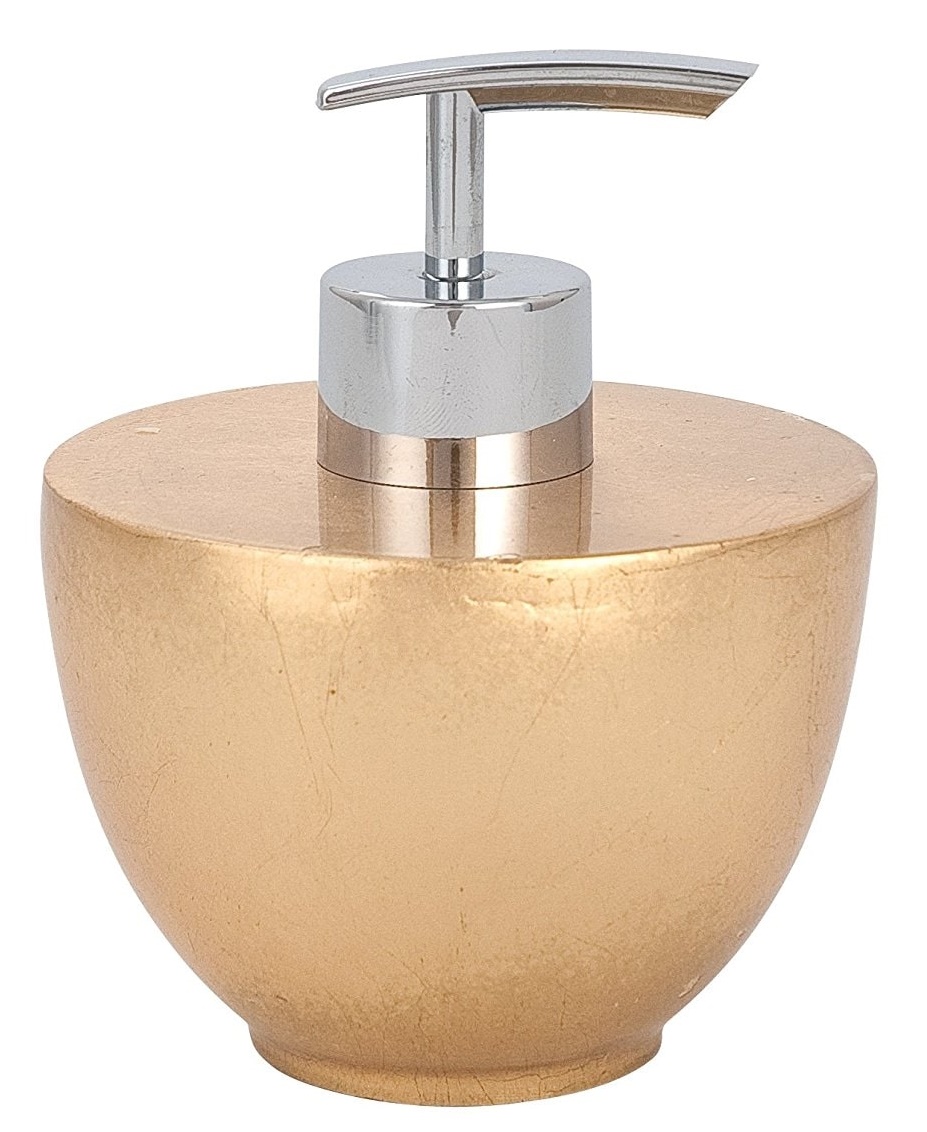Dozator de săpun lichid Wenko - Gold, 200 ml, 10,1 x 12,5 cm