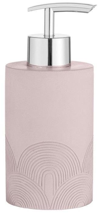 Dozator de săpun lichid Wenko - Roveto, 150 ml, gri-roz