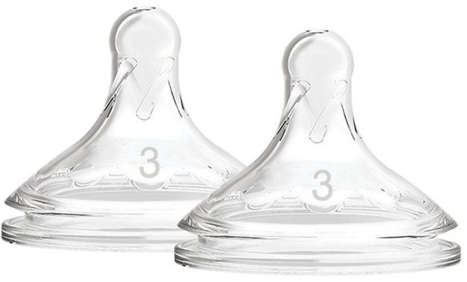 Tetine pentru biberoane Dr. Brown's Wide-Neck Options - 2 bucăți, 6m.+