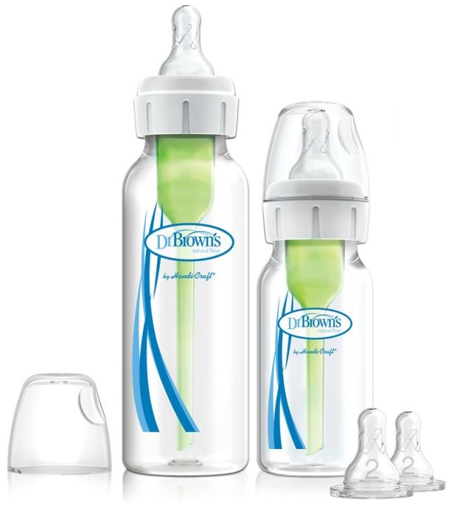 Set de biberoane pentru bebeluși Dr. Brown's Natural Flow Options+ Narrow, 2 bucăți