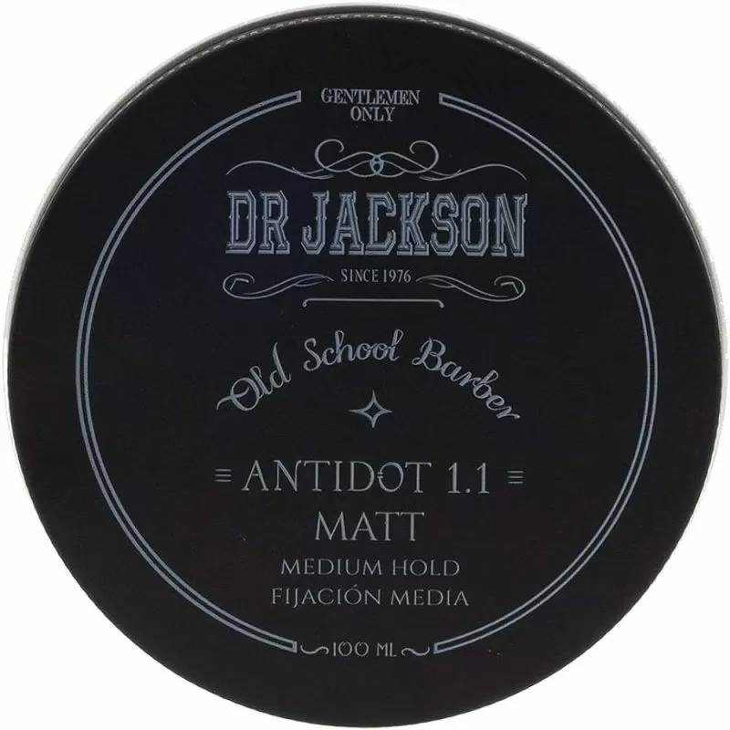 Dr. Jackson Pomadă mată pentru păr și barbă cu fixare medie Antidot 1.1, 100 ml
