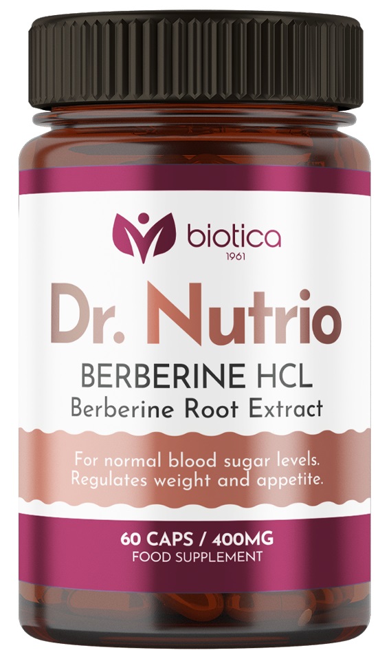 Dr. Nutrio Berberine HCL, 400 mg, 60 capsule, Biotica 1961