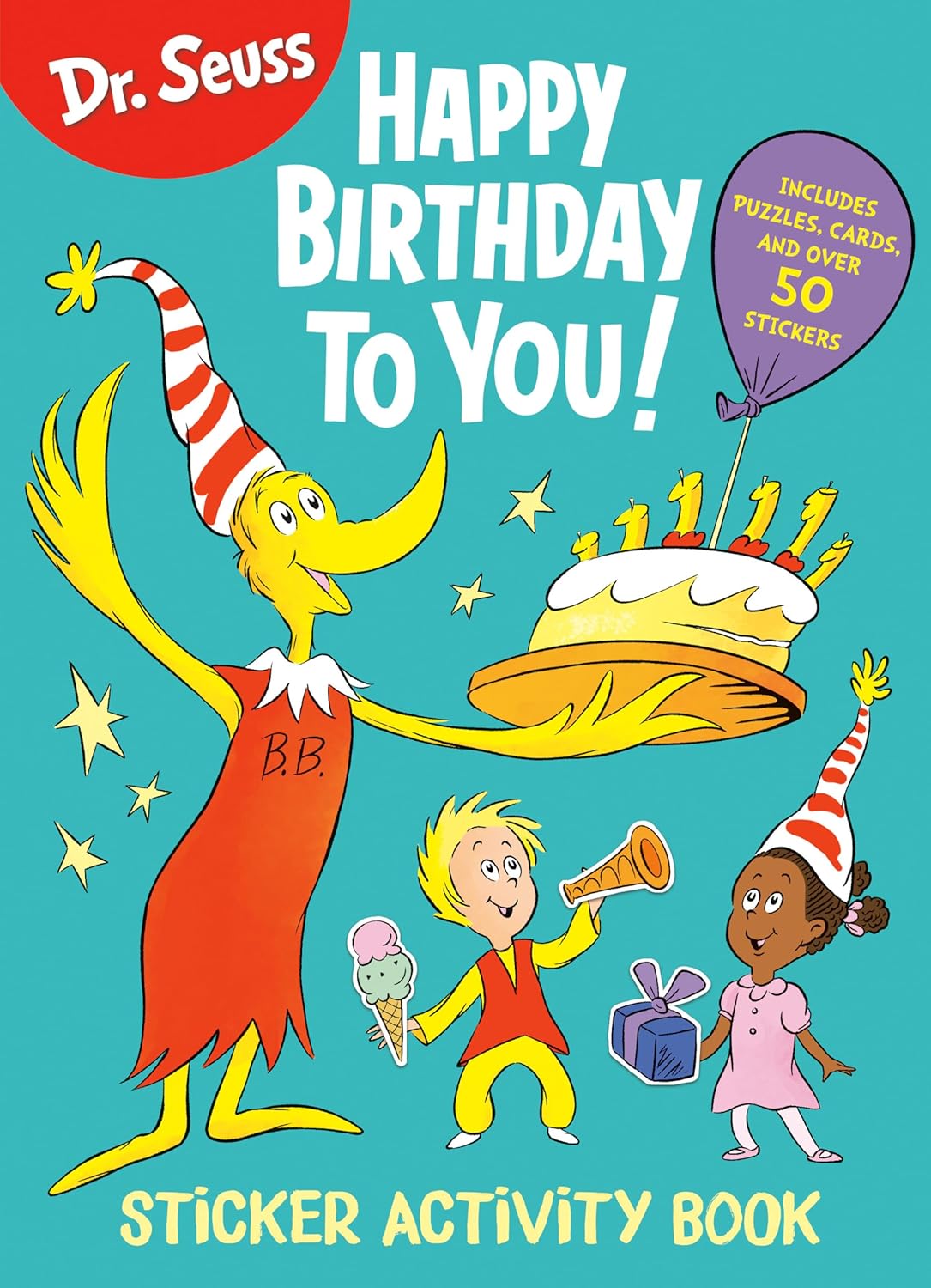 Dr. Seuss: Happy Birthday to You Sticker Activity Book: Includes Puzzles, Cards, and Over 50 Stickers - - imagine 2