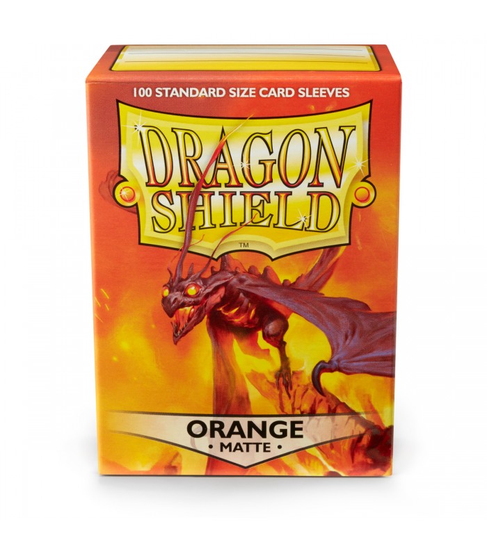 Dragon Shield Standard Sleeves - Portocalii, mat (100 buc.)