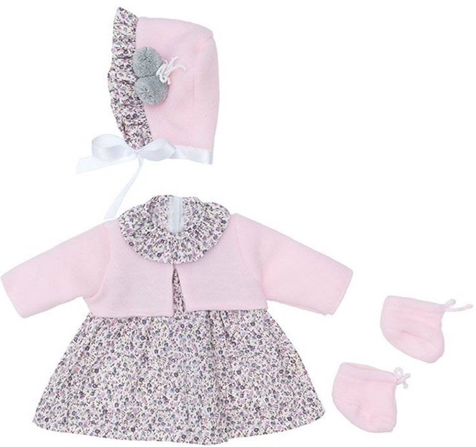 Haine pentru păpuși Asi Dolls - Lea, rochie, pălărie și șosete, 46 cm