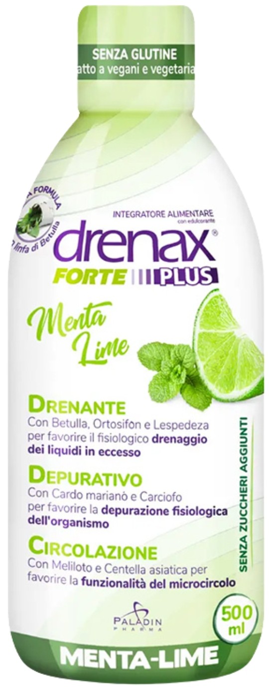 Drenax Forte Plus Menta Lime Against Fluid Retention, 500 ml, Paladin Pharma