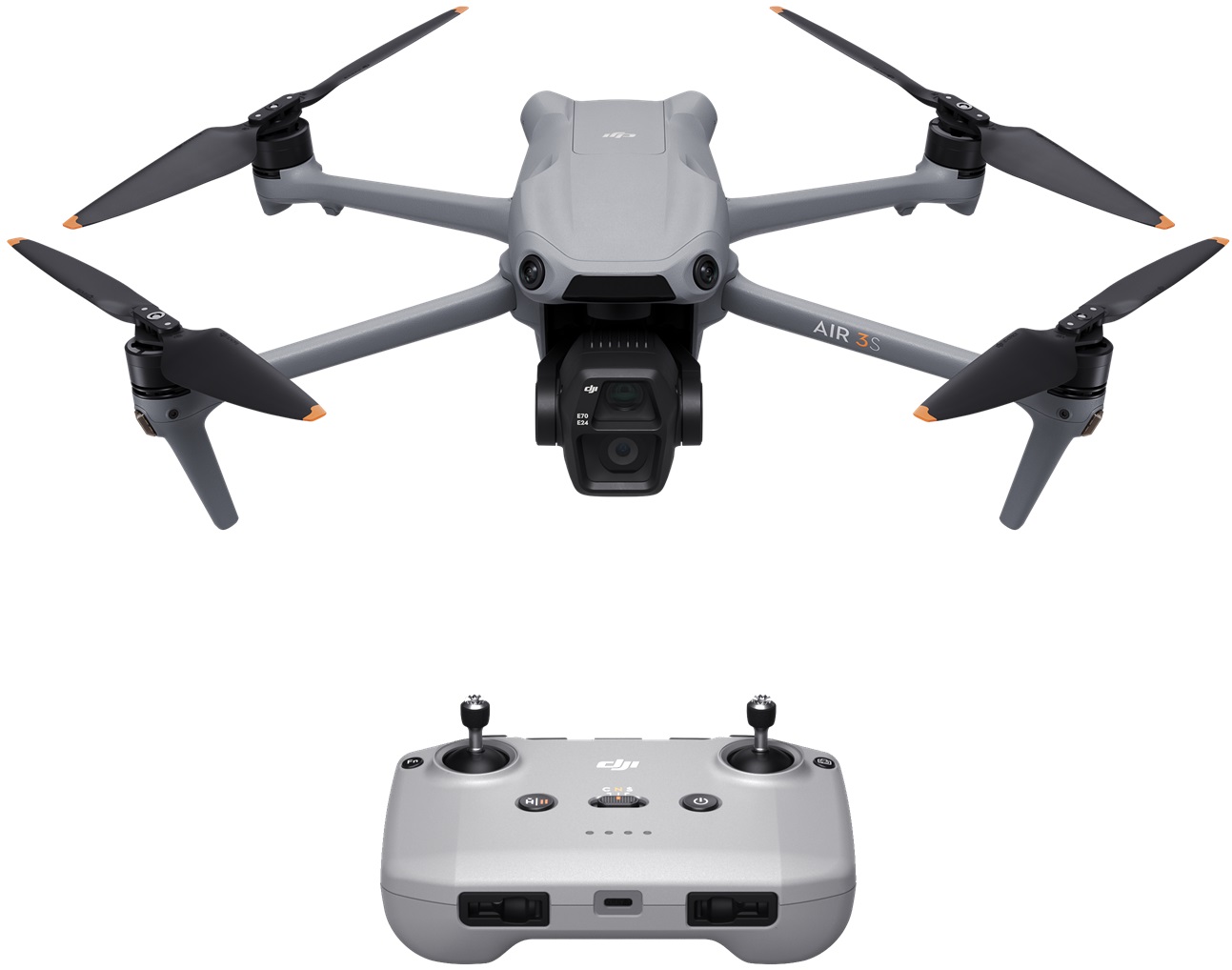 Dronă DJI - Air 3S, RC-N3, 4K, 45 min, 20 km