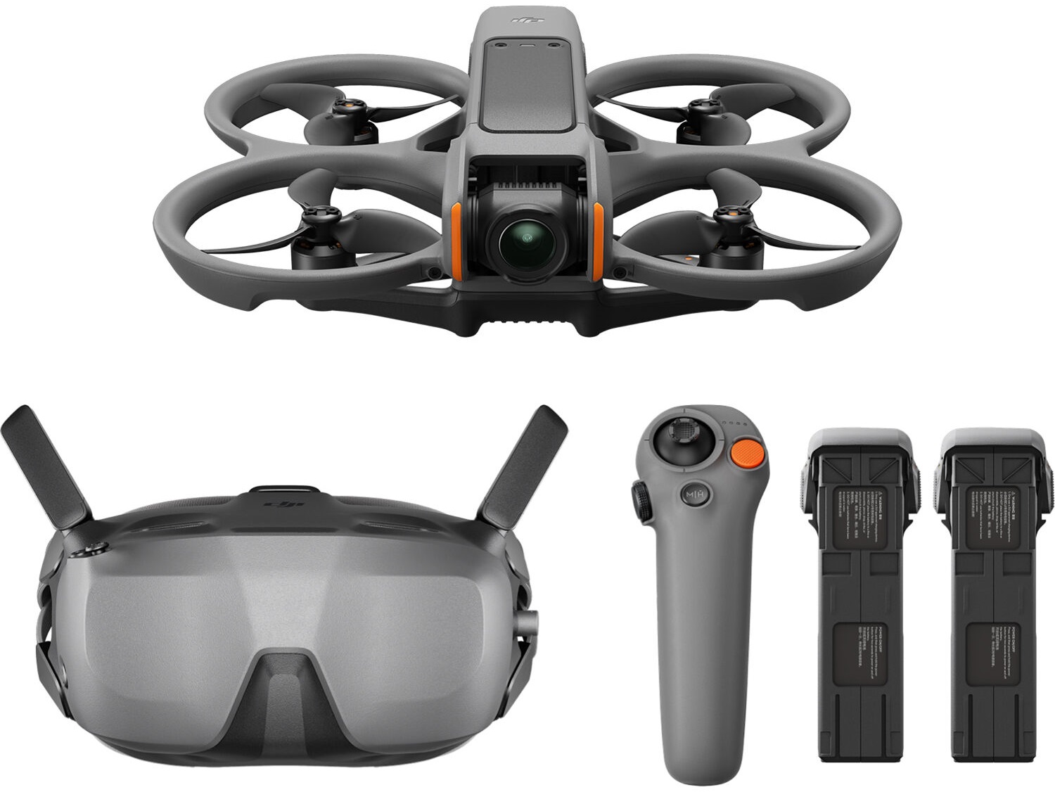 Dron DJI – Avata 2 Fly Smart Combo, 3 baterii