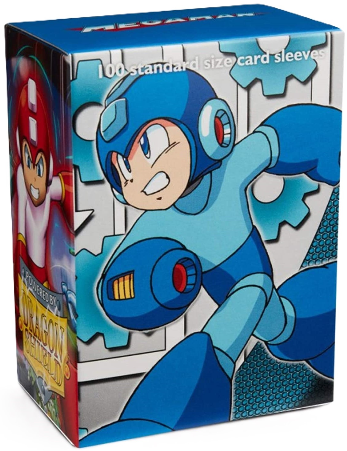 Protecții pentru cărți  Dragon Shield - Classic Art Sleeves Standard Size, Mega Man (100 buc.)