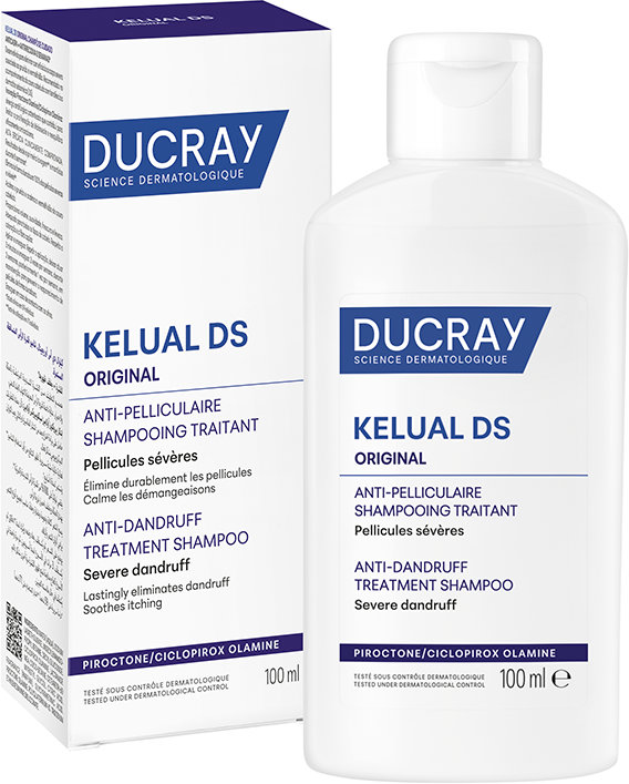 Șampon tratant Ducray Kelual DS Original pentru afecțiuni cu mătreață severă și mâncărime, 100 ml