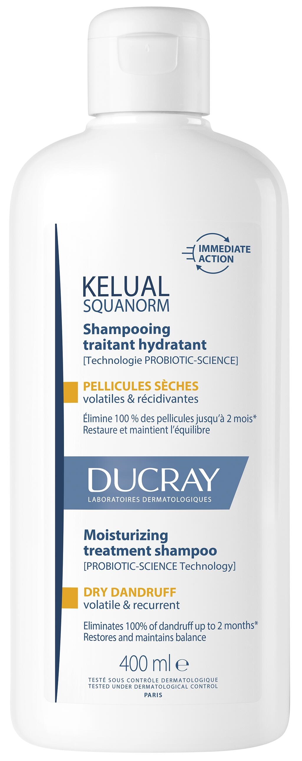 Ducray Kelual Squanorm Sampon anti-matreata uscata, 400 ml - imagine 2