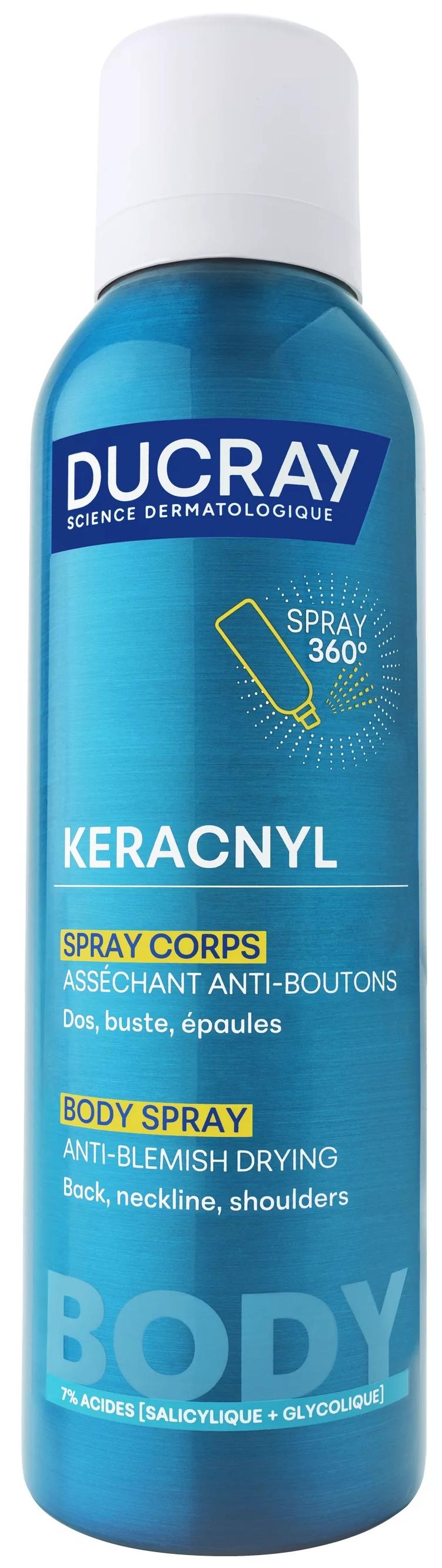 Ducray Keracnyl Spray corporal anti-pete, 150 ml