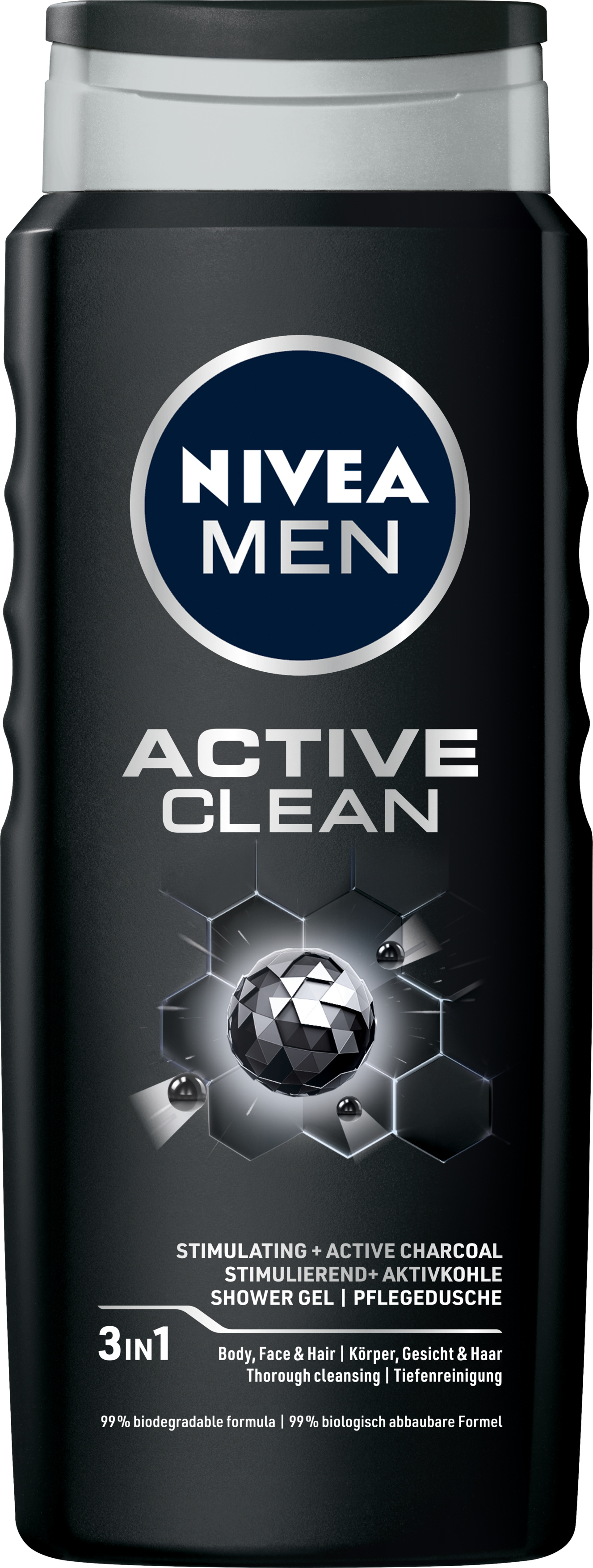 Nivea Men Gel de duș Active Clean, 500 ml
