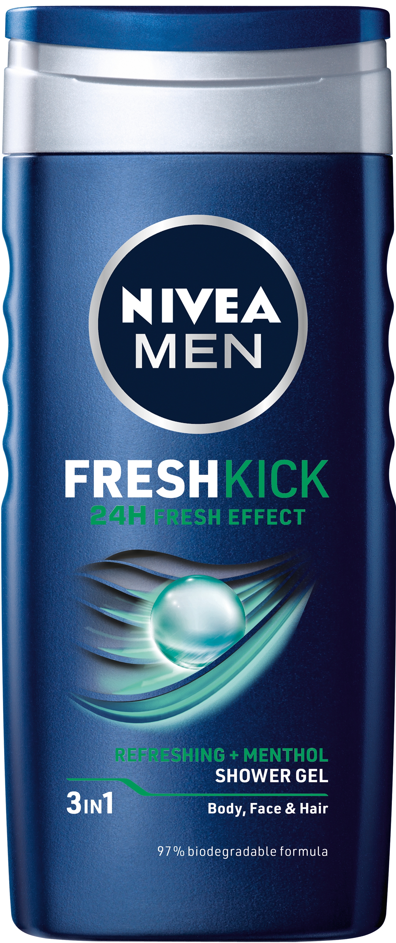 Nivea Men Gel de duș Cool Kick, 250 ml