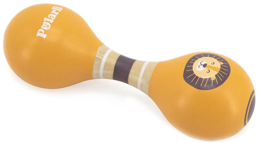 Maracas dublu din lemn Viga Toys PolarB - Leu