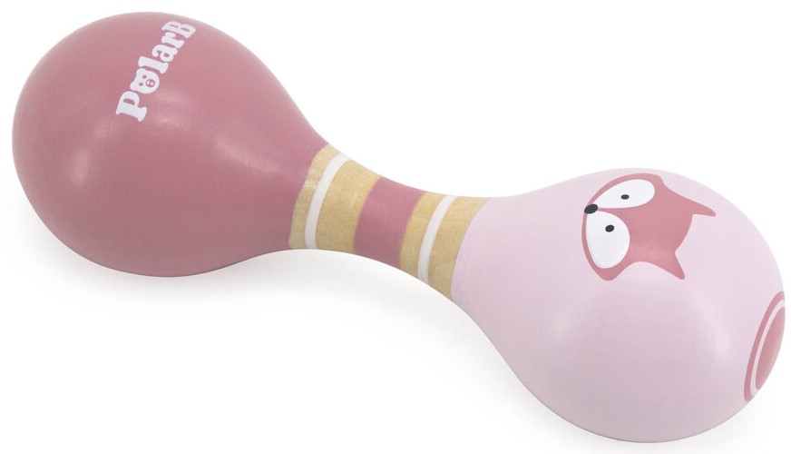 Maracas dublu din lemn Viga Toys PolarB - Lisa