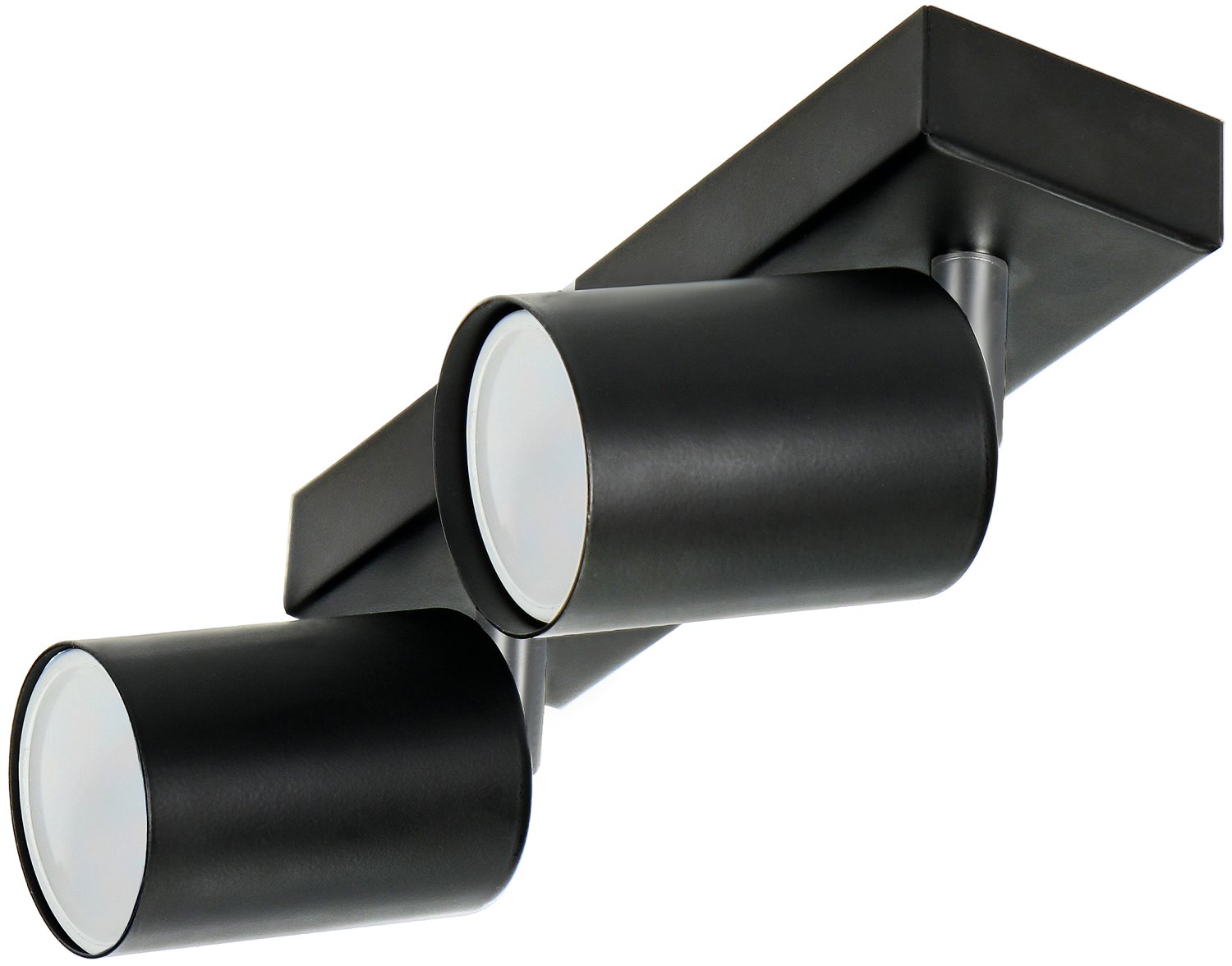 Double Spot Orno - DOA, GU10, IP20, 2 х 50W, 230V, SP2-AD-OP-6194BGU10, negru
