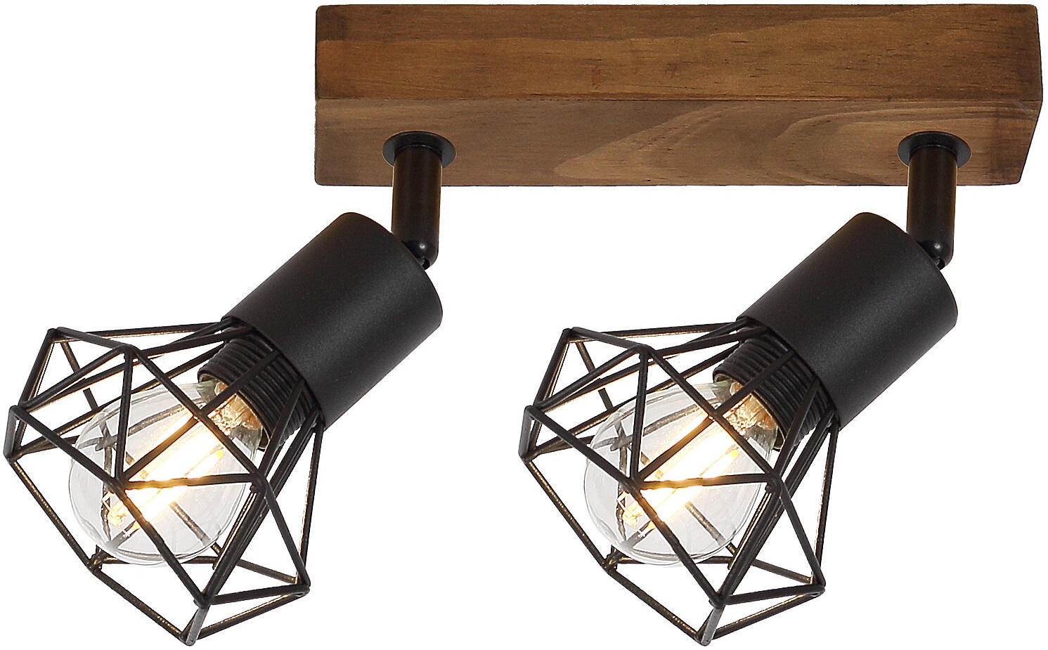 Spot dublu Rabalux - Zeus 3138, IP20, E14, 2 x 40W, 230V, negru mat