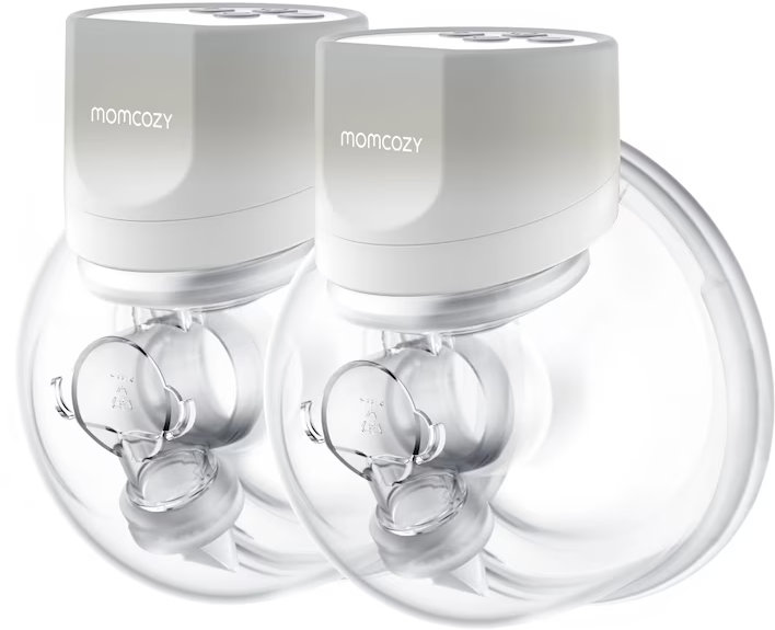 Pompă dublă pentru lapte matern Momcozy – S12 Pro, gri