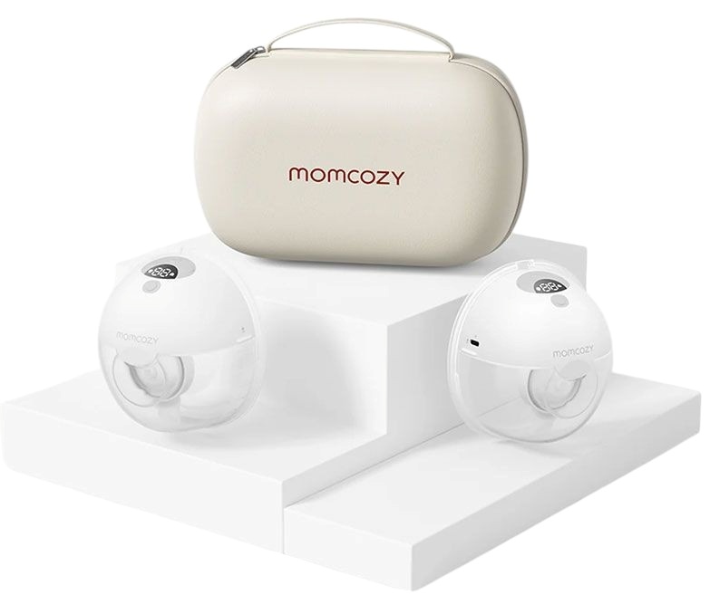 Pompă electrică dublă Momcozy - M5, Hands-Free, Grey
