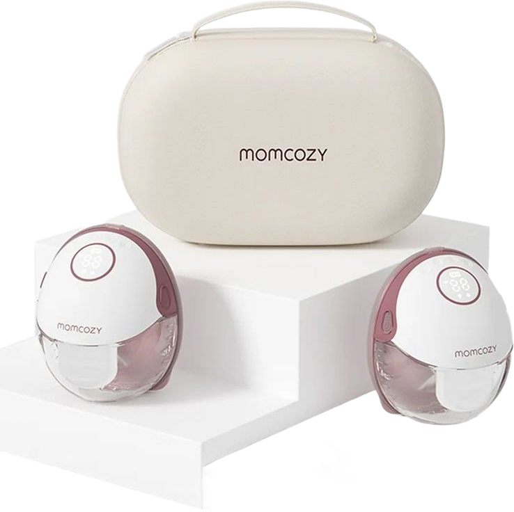 Pompă electrică dublă pentru sân Momcozy - Mobile Style M6, Cozy, Red