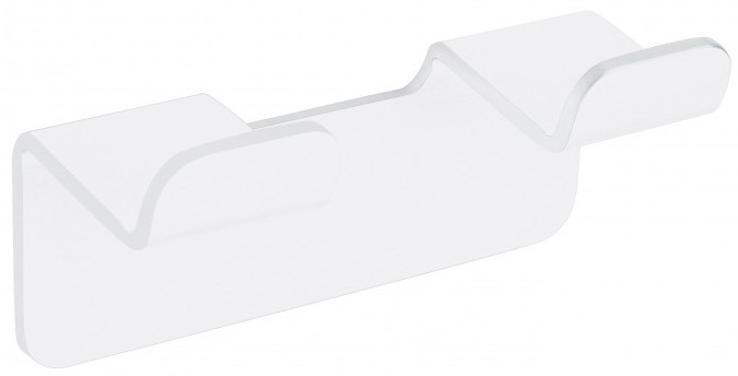 Cuier dublu Inter Ceramic - Elinor, alb