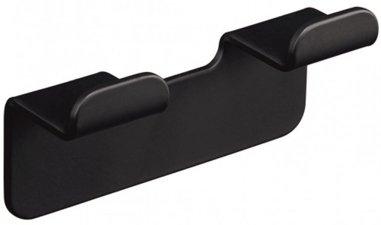 Cuier dublu Inter Ceramic - Elinor, negru