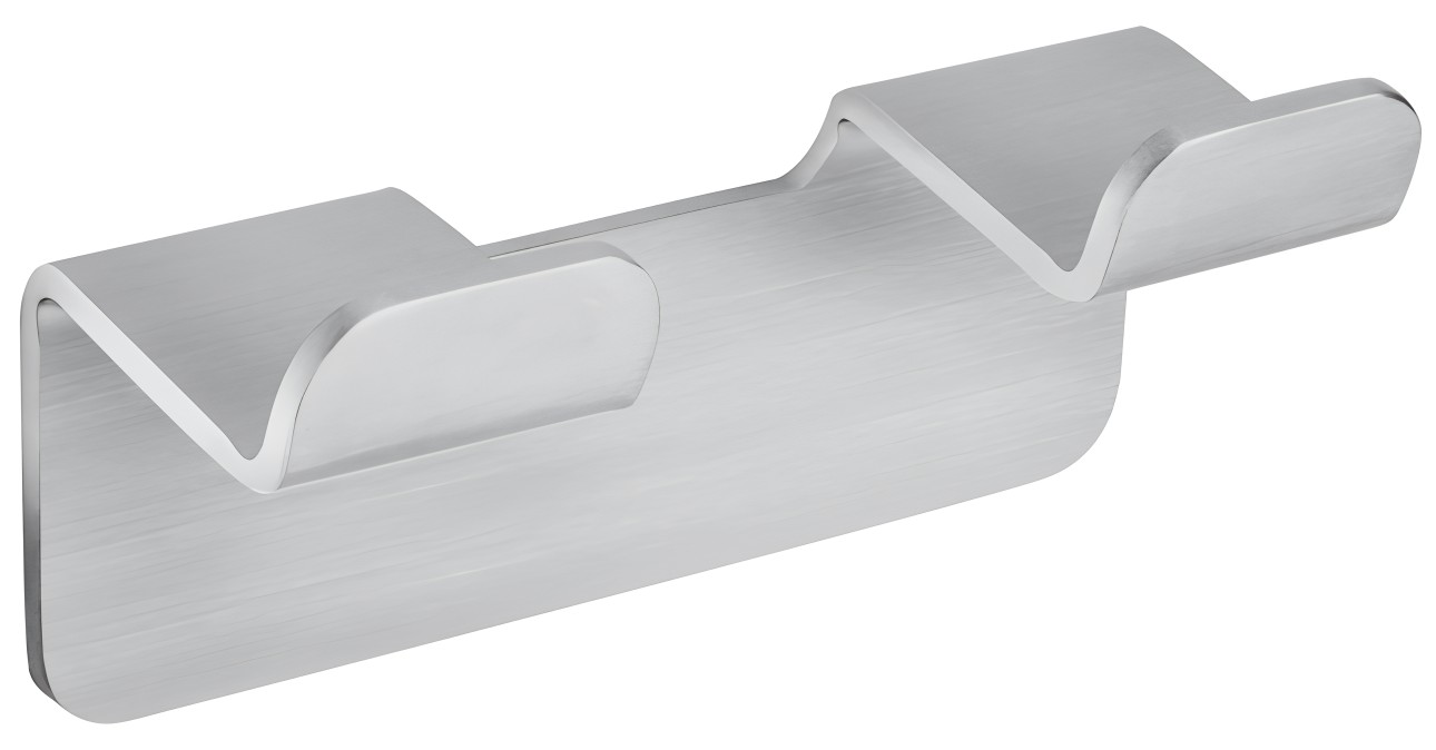 Cuier dublu Inter Ceramic - Elinor, argintiu