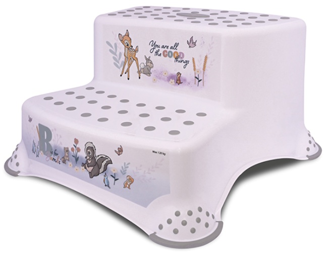 Treaptă dublă pentru baie Lorelli - Bambi, White