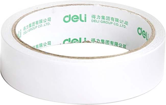 Banda adeziva cu doua fete Deli Stick Up - 30403, 24 mm х 10 m