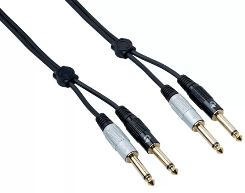 Cablu cu două canale Bespeco - EA2J150, 1,5 m, negru