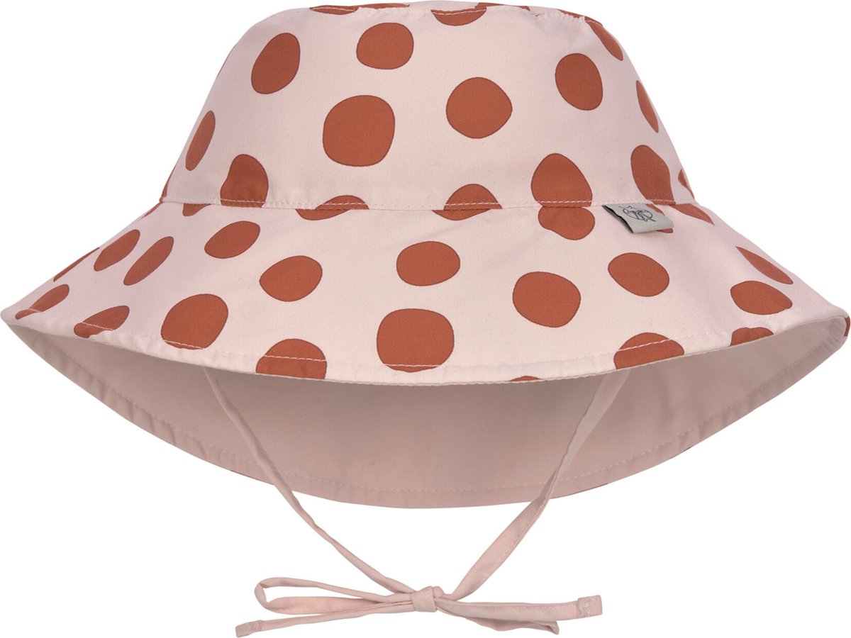 Pălărie cu două fețe Lassig - Dots Powder, 19-36 luni, roz