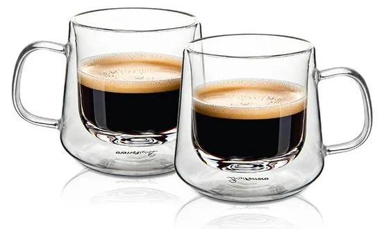 Căni duble pentru espresso Luigi Ferrero - Coffeina, 90 ml, 2 bucăți
