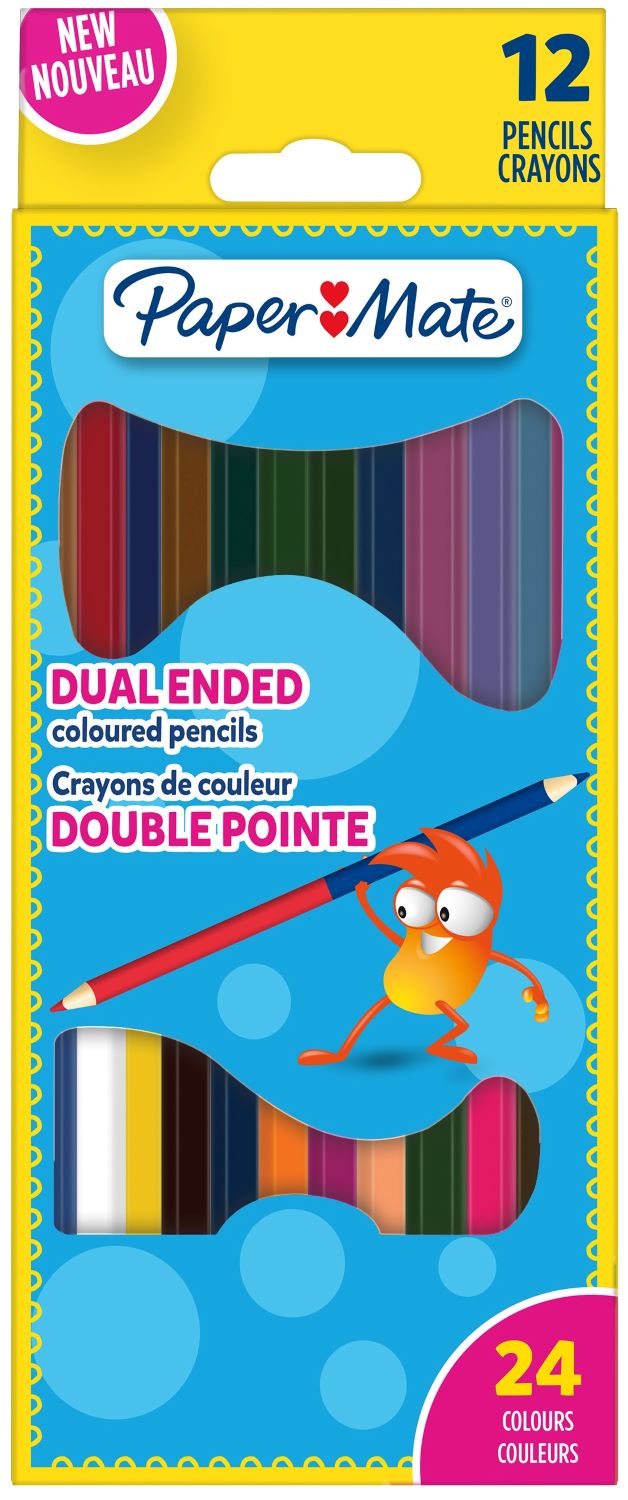Creioane de colorat Paper Mate Kids - 12 bucăți