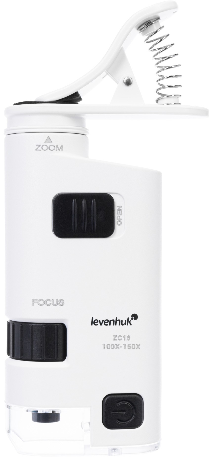 Microscop de buzunar Levenhuk – Zeno Cash ZC16, alb