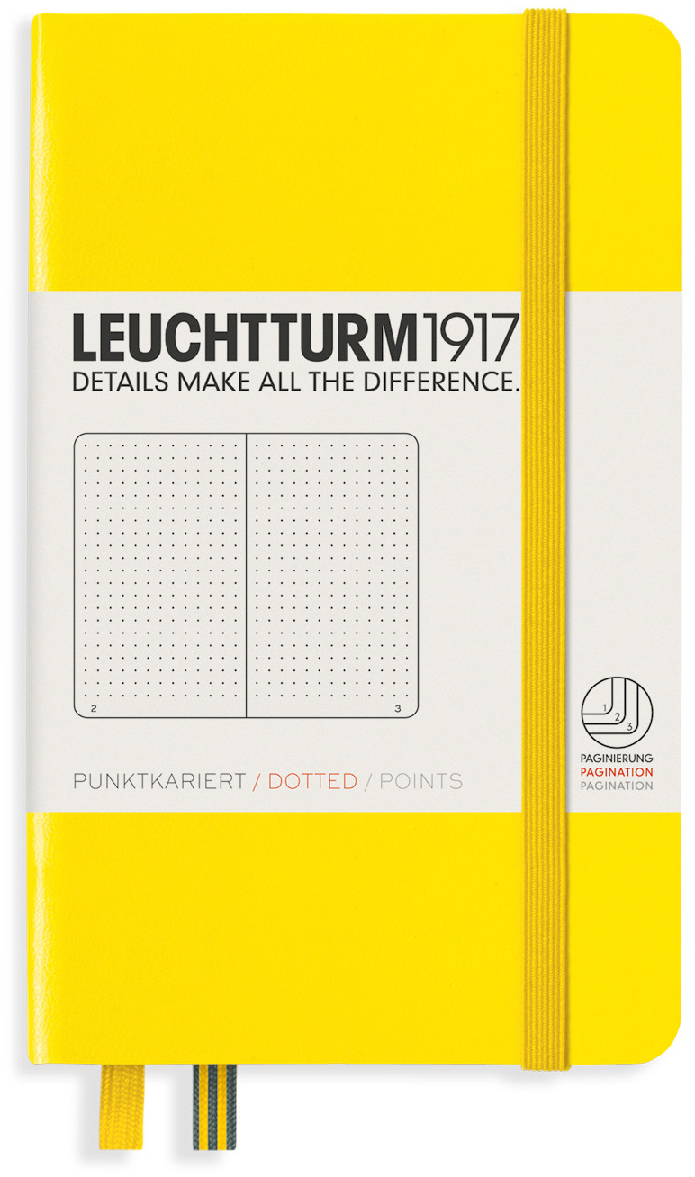 Agenda de buzunar Leuchtturm1917 - A6, pagini punctate, Lemon
