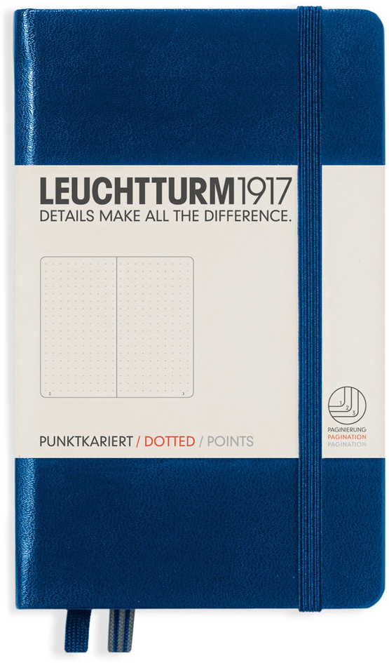 Agenda de buzunar Leuchtturm1917 - A6, pagini punctate, Navy
