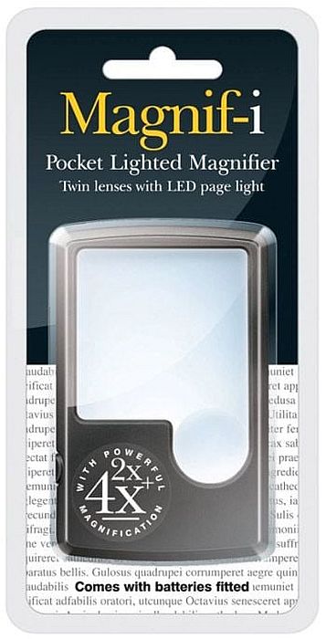 Lupă de buzunar cu lanternă IF Magnif-i