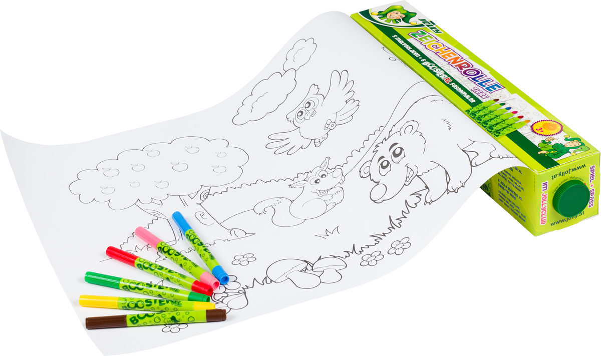Rola de desenat JOLLY cu carioci BOOSTER XL 6 culori