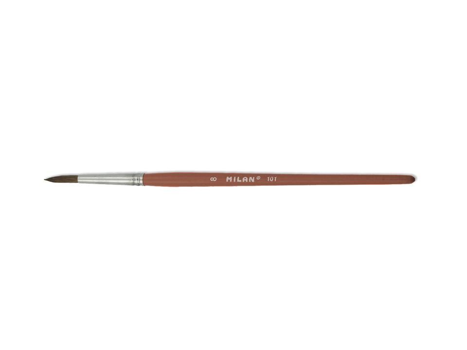 Pensula rotunda pentru acuarela si tempera din par de ponei Milan – 101/9