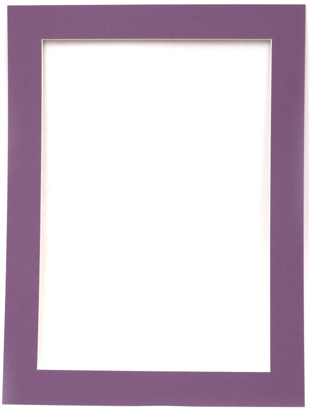 Rama unică din carton Em Art - 700 g/m2, pentru hârtie A3, dimensiunea exterioară 49 x 36.7 cm, mov
