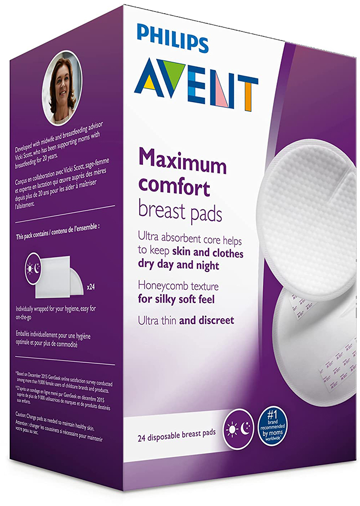 Tampoane pentru sani Ultra Confort SCF254/13, 100 bucati, Philips Avent - imagine 2