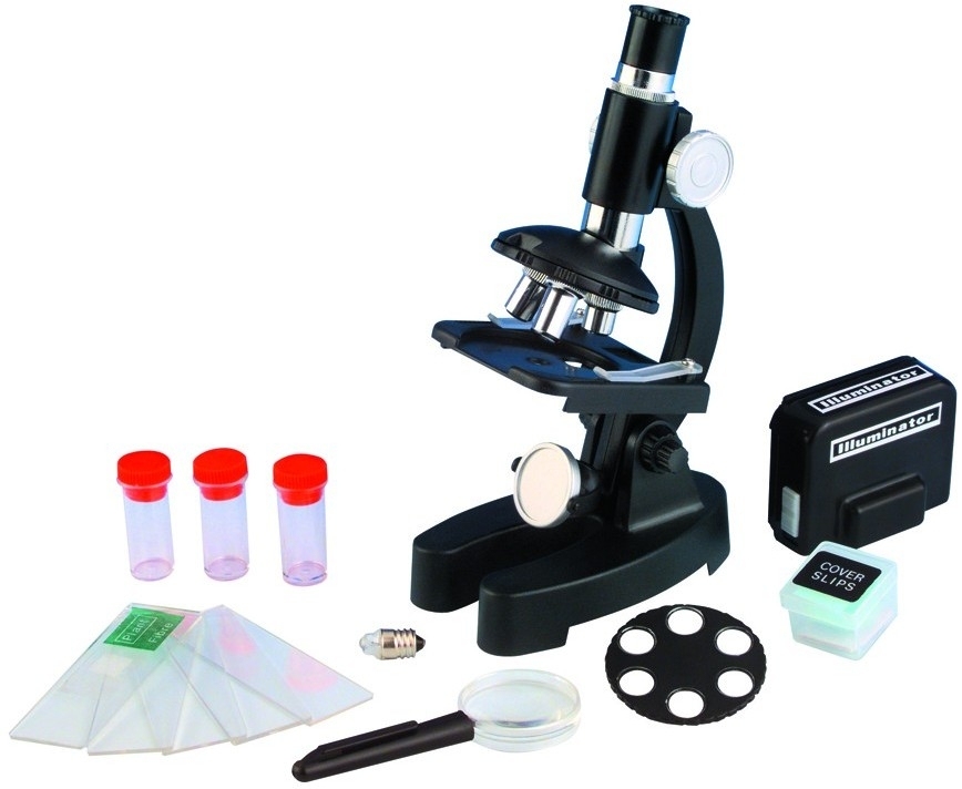 Set educativ Edu Toys - Microscop, cu accesorii