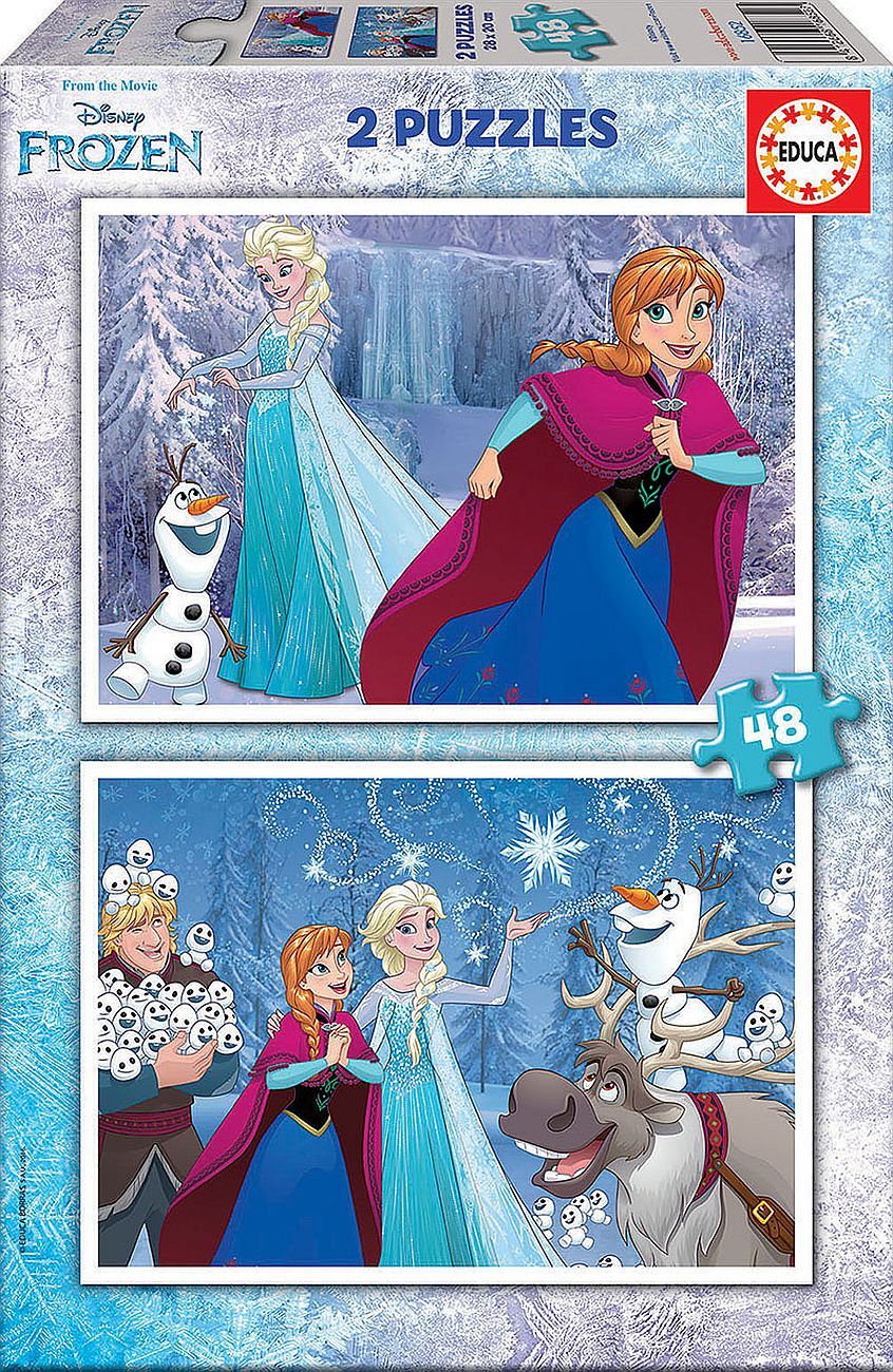 Puzzle Educa din 2 x 48 de piese - Frozen