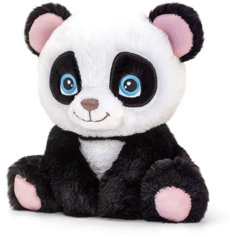 Jucărie de pluș ecologică Keel Toys Keeleco Adoptable World - Panda, 16 cm
