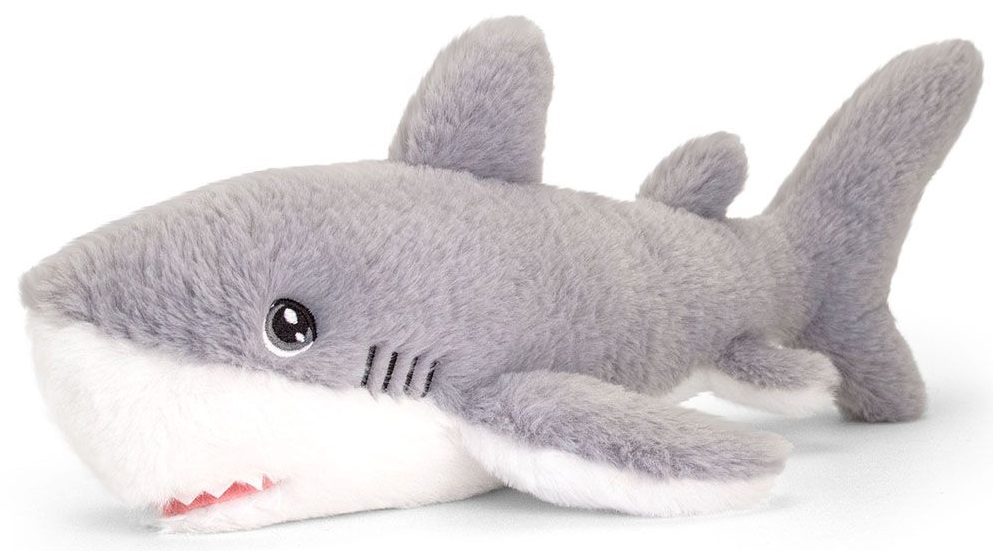 Jucarie ecologica de plus Keel Toys Keeleco - Rechin, 25 cm