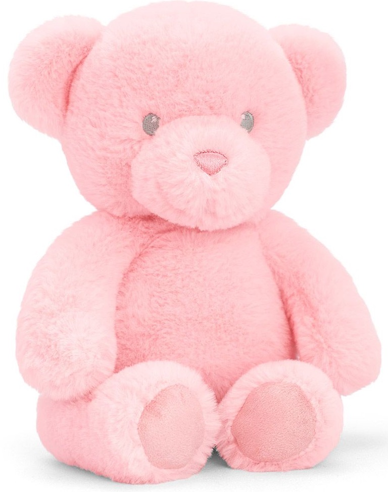 Jucarie ecologica de plus Keel Toys Keeleco - Ursulet, roz, 20 cm