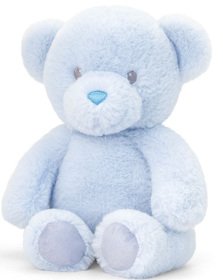 Jucarie ecologica de plus Keel Toys Keeleco - Ursulet, albastru, 20 cm