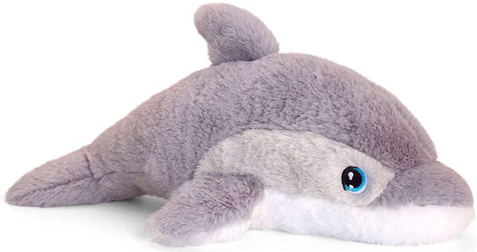 Jucarie ecologica de plus Keel Toys Keeleco - Delfin, 25 cm